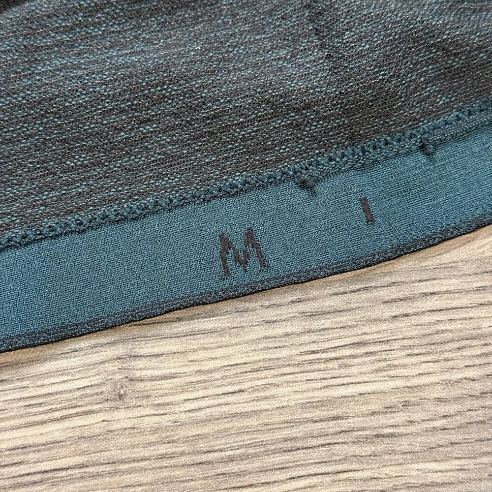 Lululemon Men's Metal Vent Tech Long Sleeve Henley - Black/Green - Picture 6 of 8